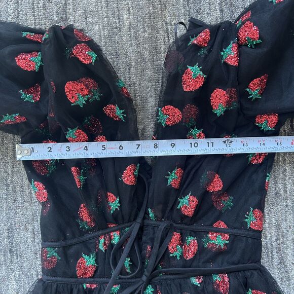 Likira Matoshi Strawberry Sparkle Midi Dress S - Picture 8 of 10